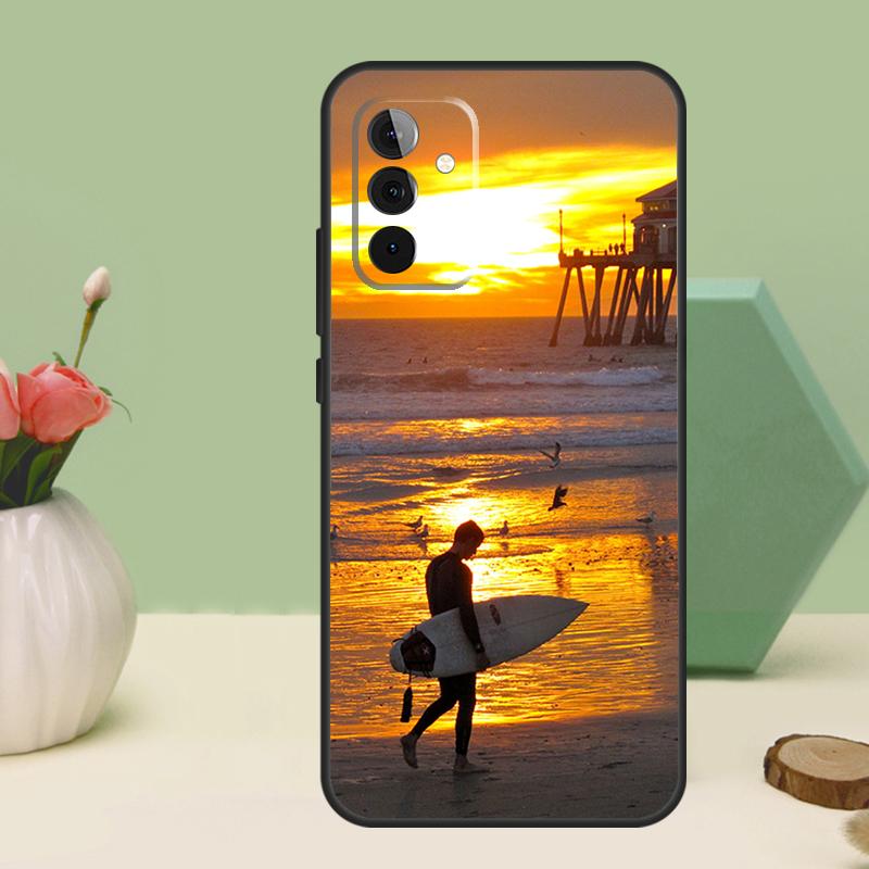 California Surfing Waves For Samsung Galaxy A36 A56 A54 A34 A14 A06 A16 A26 A12 A32 A52 A13 A33 A53 A15 A35 A55 Case