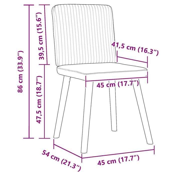 VidaXL Chaises à manger lot de 4 gris foncé tissu, chaise, chaise de salon, chaise d'accent, chaise de cuisine, siège de 3315298