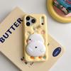 Kawaii 3D Cartoon Duck Soft Silicone Phone Case for iPhone 17 Pro Max 12 13 14 15 16 Pro Max Kids' Shockproof Protective Cover .