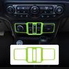 Green Window Control Panel Trim Cover Accessories for Jeep Wrangler JL JT 2018+