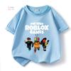 Robloxing Kid T-shirt Boys Game Sports Cotton T-shirt Child Cartoon Short Sleeve Casual Street Harajuku Clothes