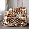 1Pc Southwestern Geometric Blanket Soft And Comfortable Casual Warm Camping Travel Christmas Halloween Xmas Gift M928832