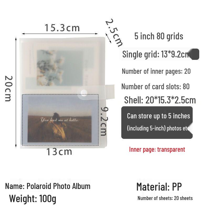 3-Inch Polaroid & Ticket Storage Album for Stargazing Keepsakes