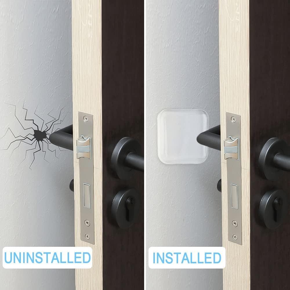 Xiaomi 6-24Pcs Door Wall Protector Pads Washable Self Adhesive Transparent Door Stopper Reusable Soft Round Shock Absorbent Gel