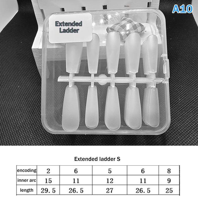 

100Pcs/Box Frosted Version False Nails Press On Nails Mixed Size Short Style Ultra Thin Traceless Nail Tips A10