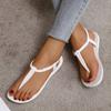 Móda Nové Letní Dámské Sandály Ležérní Ploché Sandály Všestranné Módní Římské Boty Pohodlné S Plochou Podrážkou Dovolená Plážové Boty