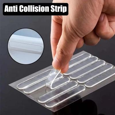 Silikon Selbstklebende Möbelpads Krippen-Stoßfänger Kühlschrank Anti-Kollisionsstreifen Wandschutz Türstopper Schalldämpfer