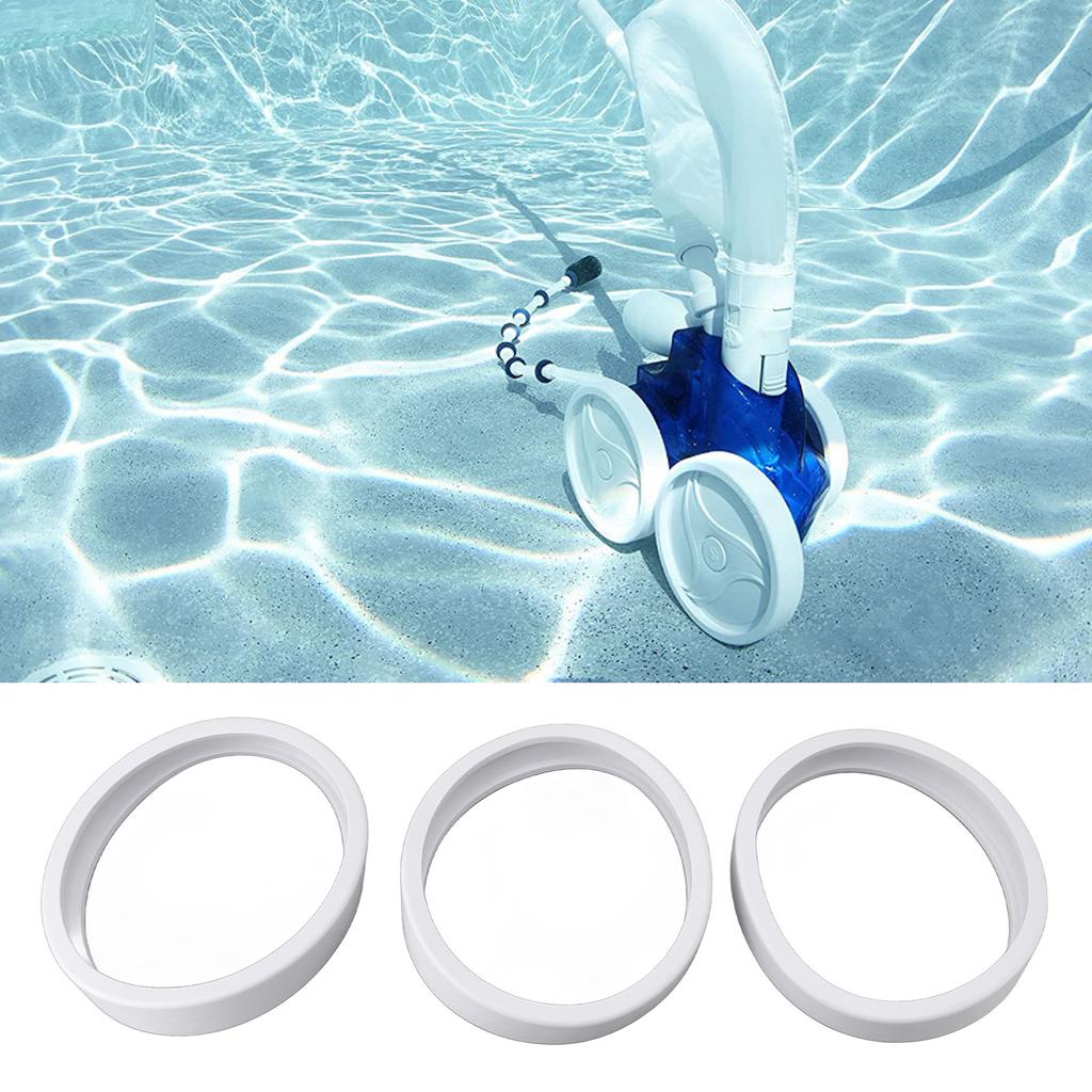 Pool Cleaning Tire 3 Pieces,   Rubber Replacement Wheel Replacement Tires,   Rubber Pool Cleaning Tire