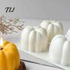 DIY Scented Candle Making 3D Pumpkin Silicone Mold, Food-Grade Non-Stick Flexible Baking Food Grade Mold Halloween Themed for Mousse Cakes And