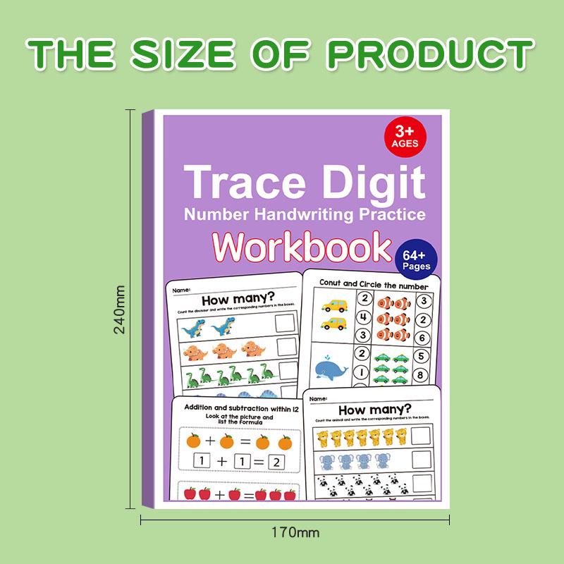 Cross-Border Math Adventure: Number Patterns & Fun Practice Book for Early Education
