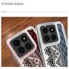 Complex Pattern Transparent Case For Xiaomi 14T 13T Pro Redmi Poco X6 Pro M6 X5 Note 14 Pro 13 12 11 Soft Silicone Shockproof Clear Slim Phone Cover