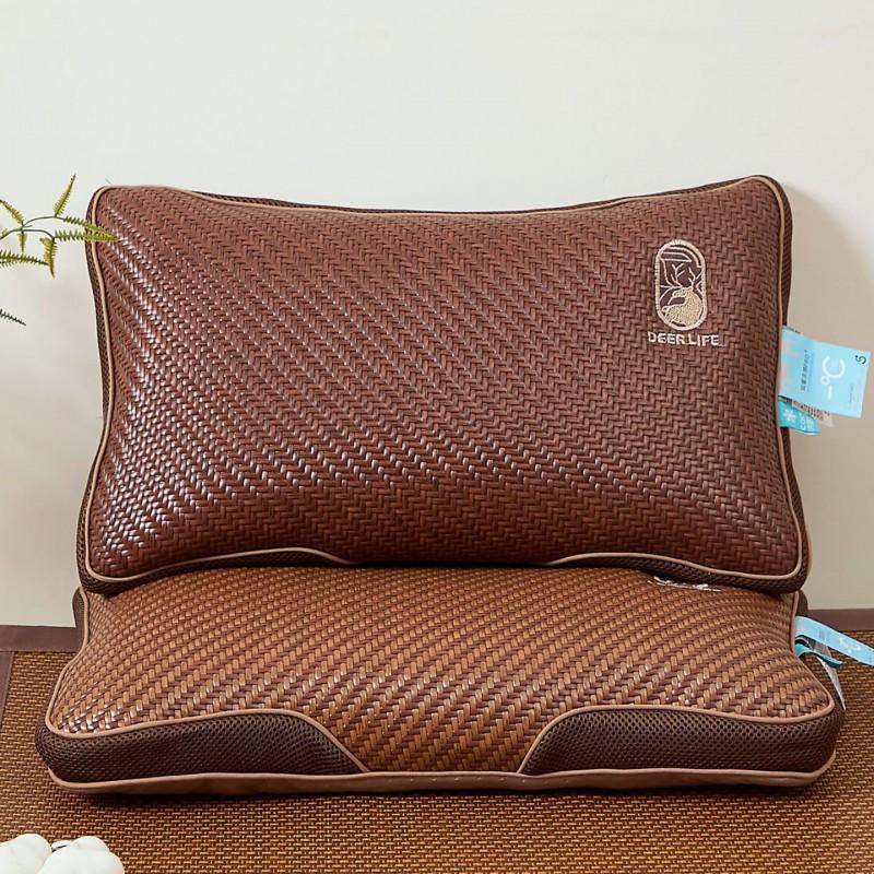 Cooling Buckwheat Pillow Adults Natural Husk Filled Ergonomic Neck Support Rectangular Design 5.1-10cm Height No Size Specification
