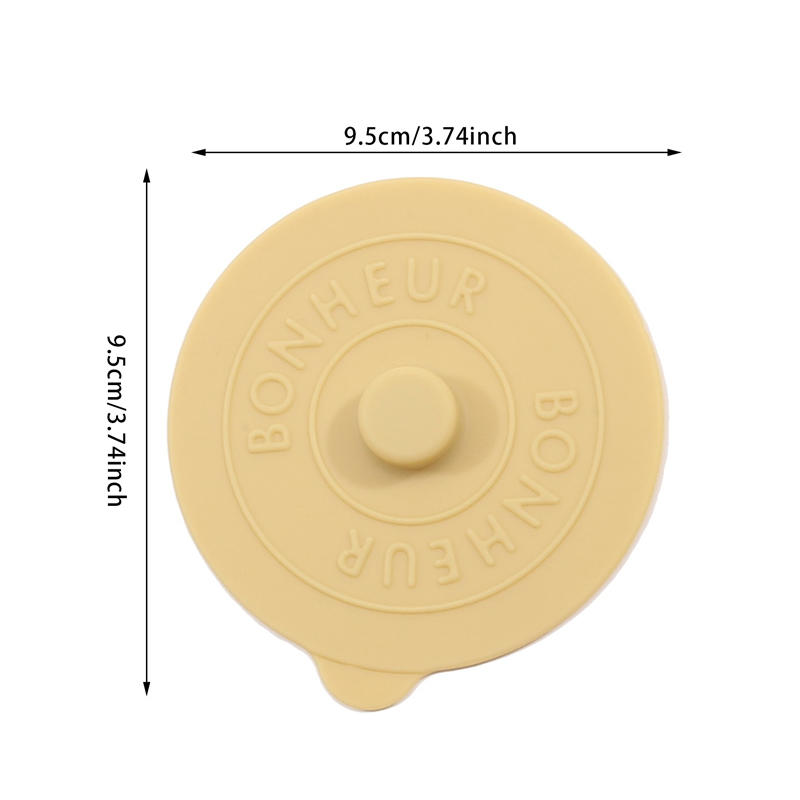 Creative Silicone Drink Cup Lids Round Mug Cover Reusable Anti Dust Drink Coffee Cup Covers