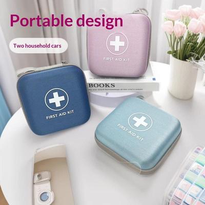Portable Foldable Large Capacity Medicine Storage Bag 1Pcs Zipper Medical Organizer Pouch for Travel Home School Office