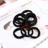 Black Women Girl Ponytail Bracelets Rubber Hair Rope Seamless Hair Ties Hair Accessories Hair Band