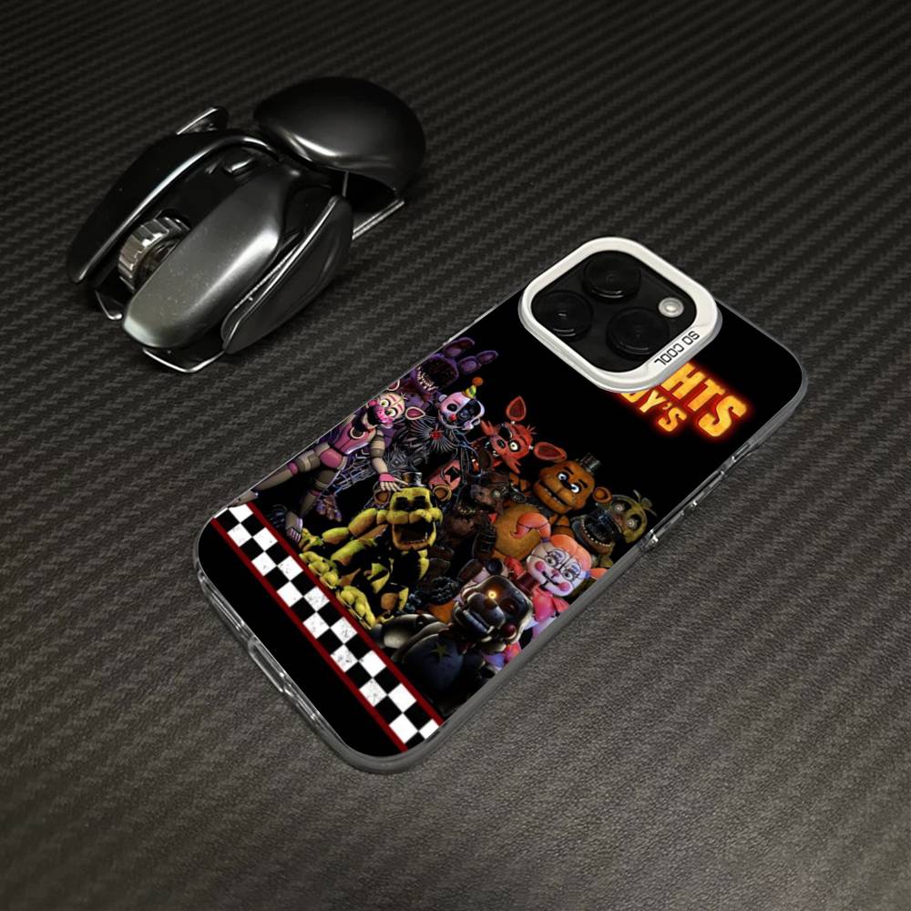 F-FNAF Five-nights-At-Freddys Phone Case For iPhone 17 16 15 14 13 12 11 Pro Max Plus Pro Colorful Shell