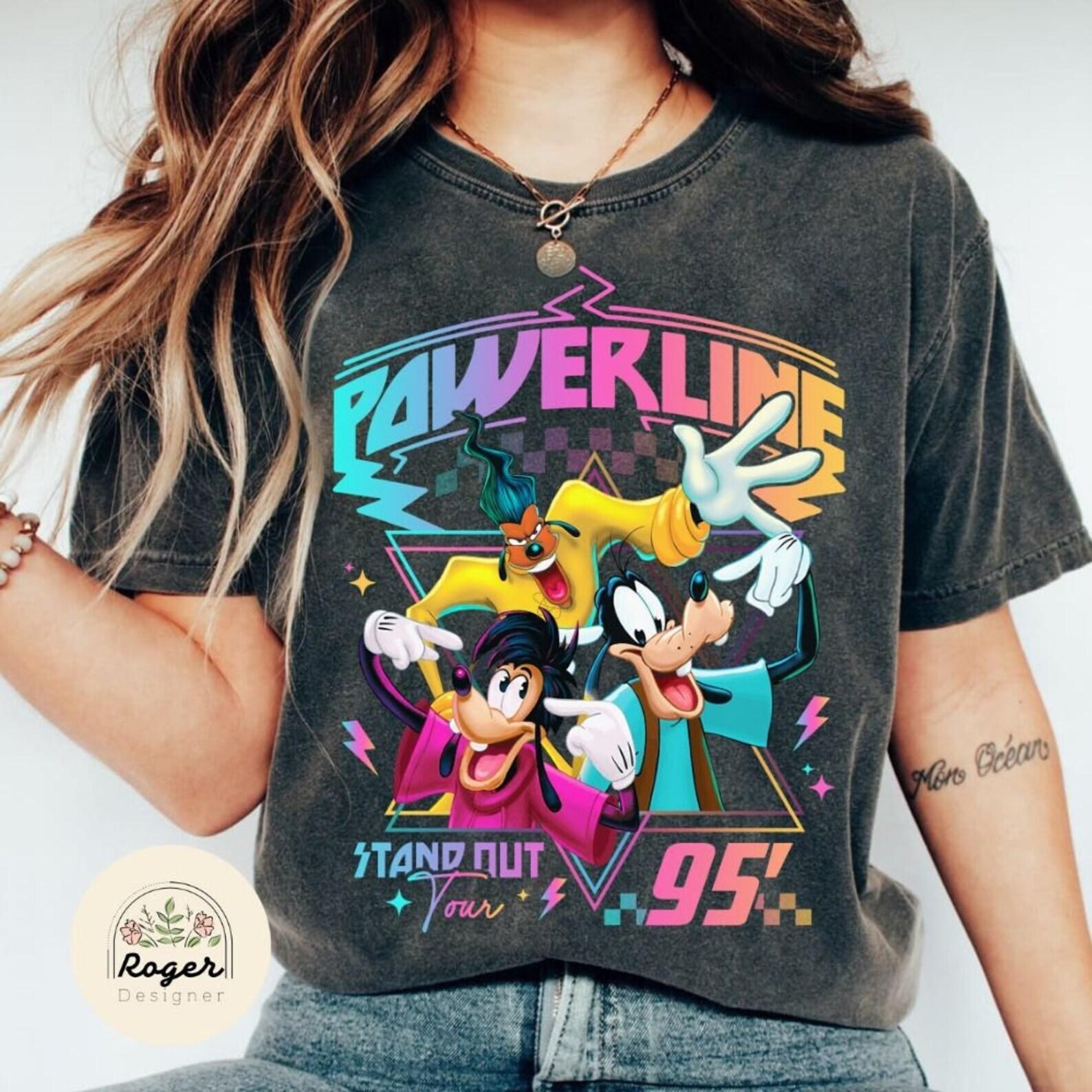Retro A Goofy Movie Powerline Stand Out World Tour 95  Shirt Gift For Fan XXXL