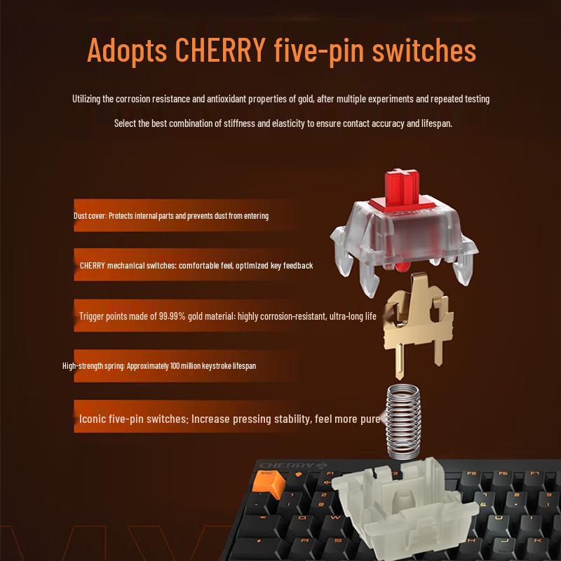 Cherry MX2.0s PRO Wireless Bluetooth Tri-mode Mechanical Keyboard