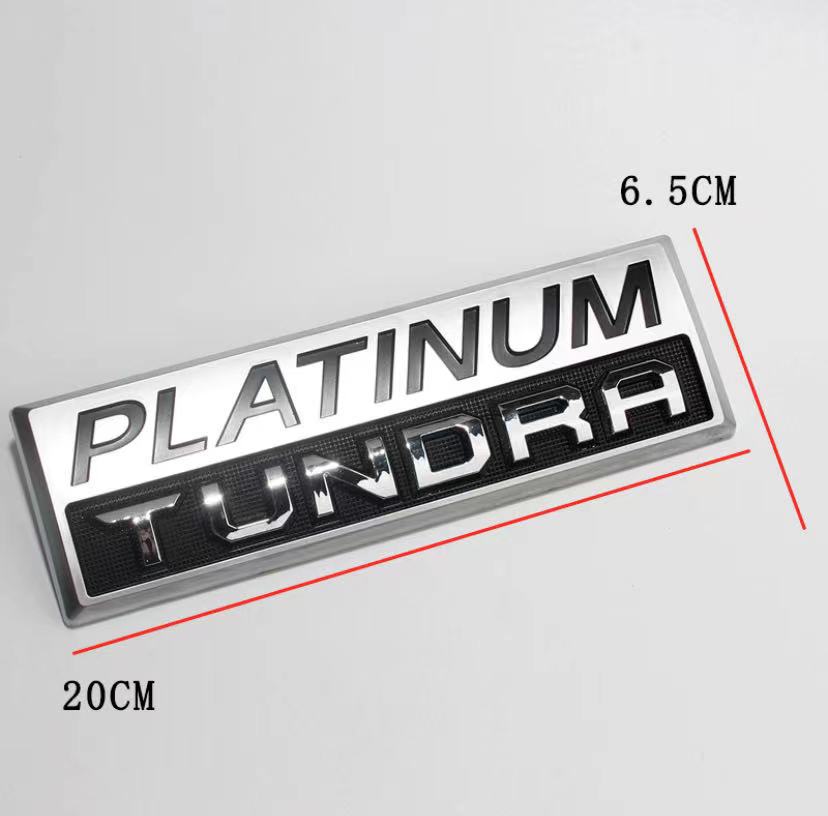 3D Aluminum Platinum Tundra Badge 1794 Edition Tundra Emblem Car Door Decals Fender Stickers For Tundra Car Styling Accessories