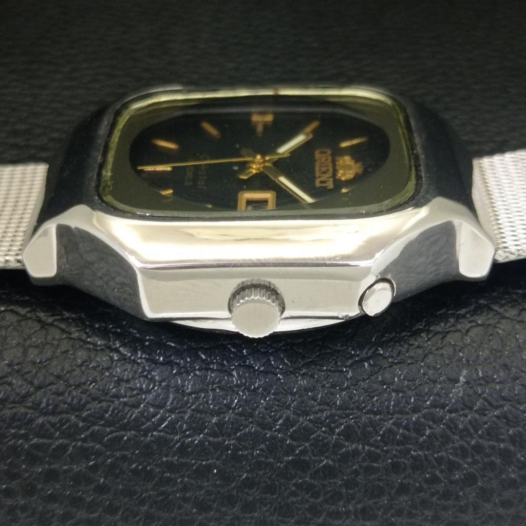 AUTOMATIC VINTAGE ORIENT CRYSTAL 46941 JAPAN MENS ORIGINAL DIAL WATCH a703474-1 R213c-a703474