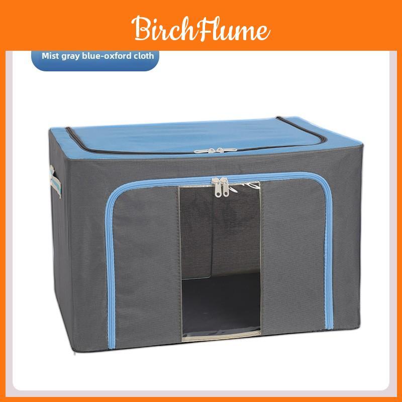 Foldable Oxford Cloth Storage Bin With Steel Frame For Bedroom Organizing And Home Use