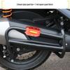 QJ250 Motorcycle Front/Rear Bumpers, Exhaust Guards, and Rear Luggage Rack