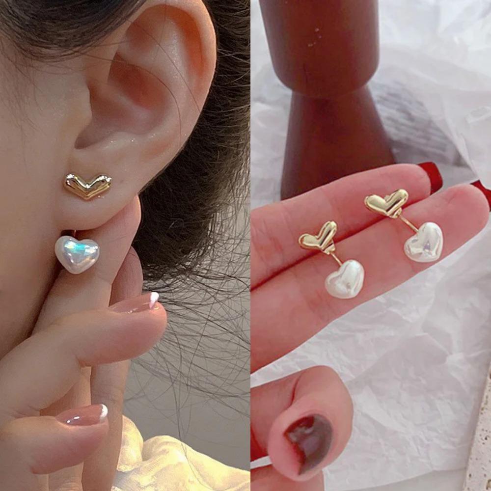 2025 New Trend Simulation Pearl Long Earrings Women's Flower Rhinestone Wedding Pendant Earrings Fashion Korean Jewelry Earrings