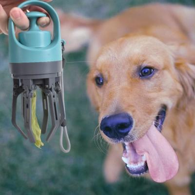 Haustiertoilette Tragbarer Outdoor-Müllbeutel, Hundetoilette Sechskrallschaufel Fäkalienbeutelspender Haustiertoilette Tragbarer Outdoor-Müllbeutel, Hund