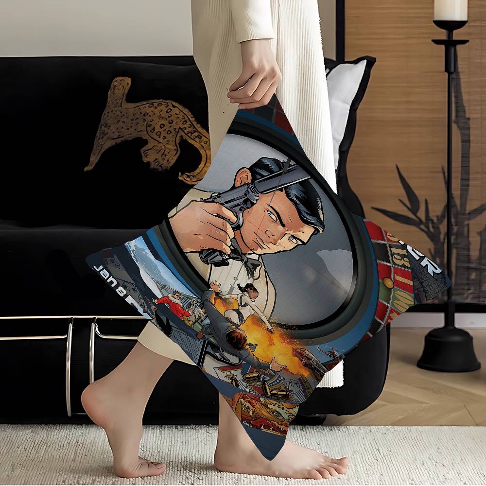 TV A-Archer Cartoon Pillow Gifts Home Office Furnishings Bedroom Sofa Car Cushion Cover case 45x45cm