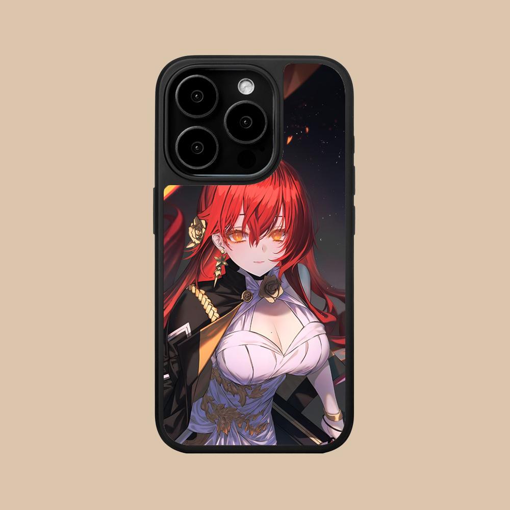 HSR Himeko Matte Surface Mobile Phone Case for iPhone 17 16 15 14 13 12 11 Air Pro Max Plus Colorful Cover