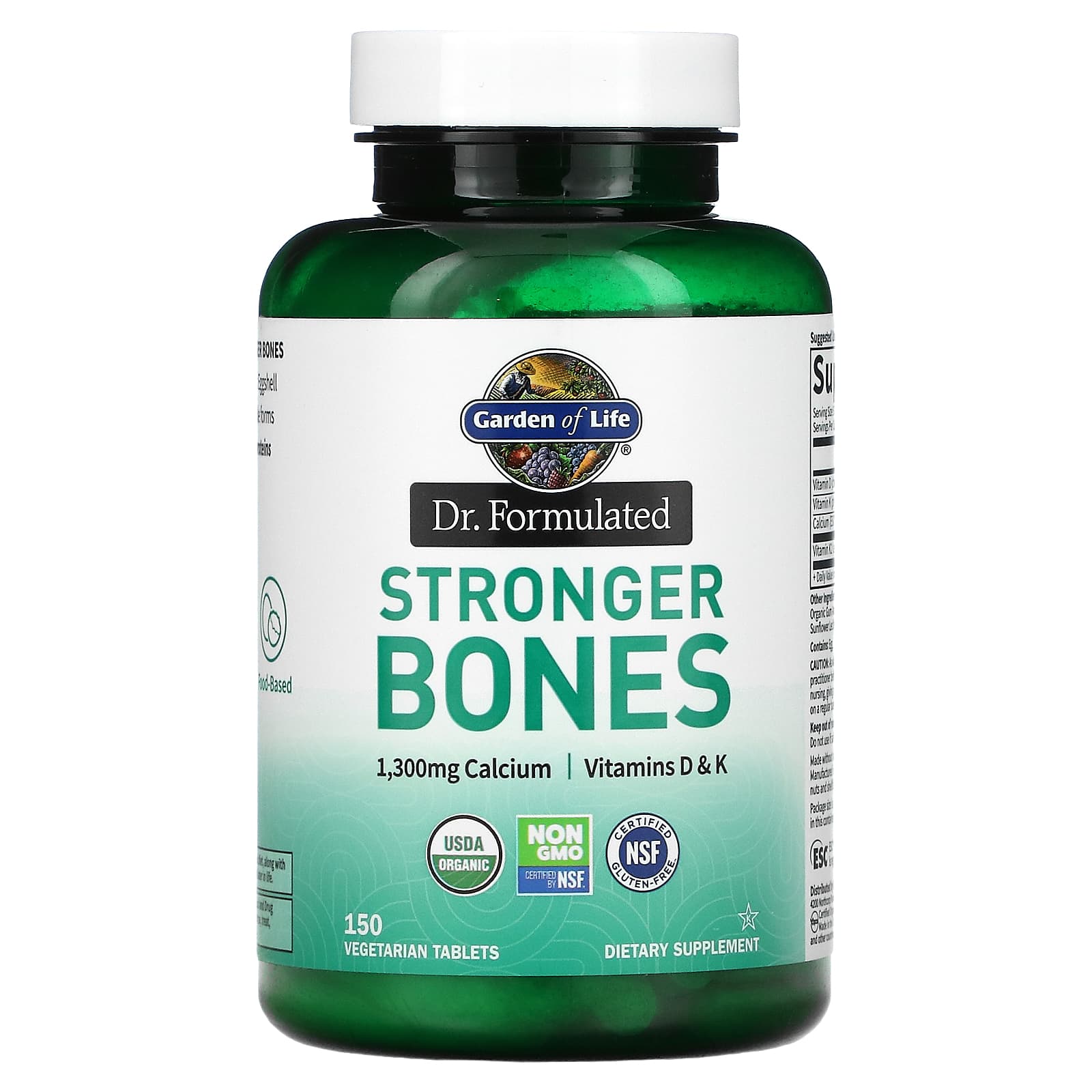 

Formulated by MD, Stronger Bones, Veggie Tablets, 150 Tablets