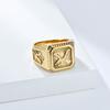 2026 Eagle Ring Ring Men's Personality Fashion Plated 18K Gold Hand Jewelry