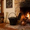 In Stock: New 3-Piece Fireplace Cleaning Set with Enhanced Thick Handle - Ash Shovel, Brush & Shovel - Customizable Label
