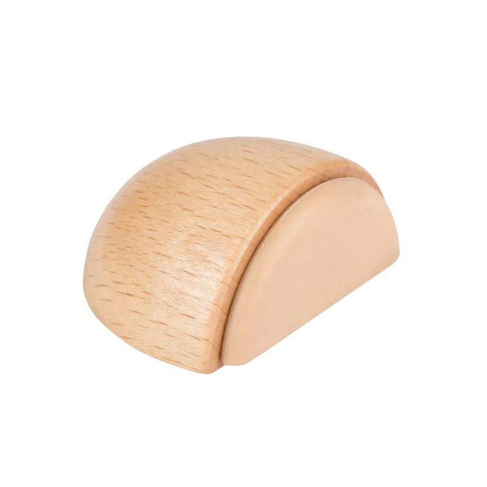 Solid Wooden Door Stopper Punch-free Doorstop New Door Blocking Device