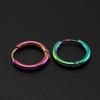 8/10/12/14/16/18/20mm Stainless Steel Huggie Hoop Earrings for Women Men