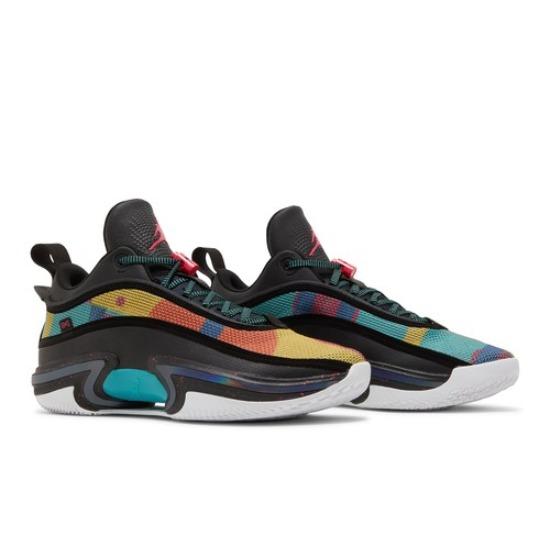 Air Jordan 36 Low Черный Мультиколор DH0833-063 EU 40.5 чёрный/чирковый