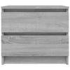 VidaXL Table de chevet Sonoma gris 50x39x43,5 cm Bois d'ingénierie815824