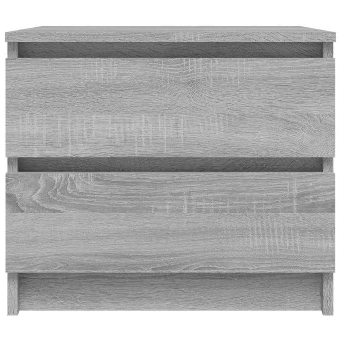 VidaXL Table de chevet Sonoma gris 50x39x43,5 cm Bois d'ingénierie815824