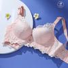 European and American Sexy Large Size Bra Thin Comfortable Underwear Without Steel Ring Push Up Bra