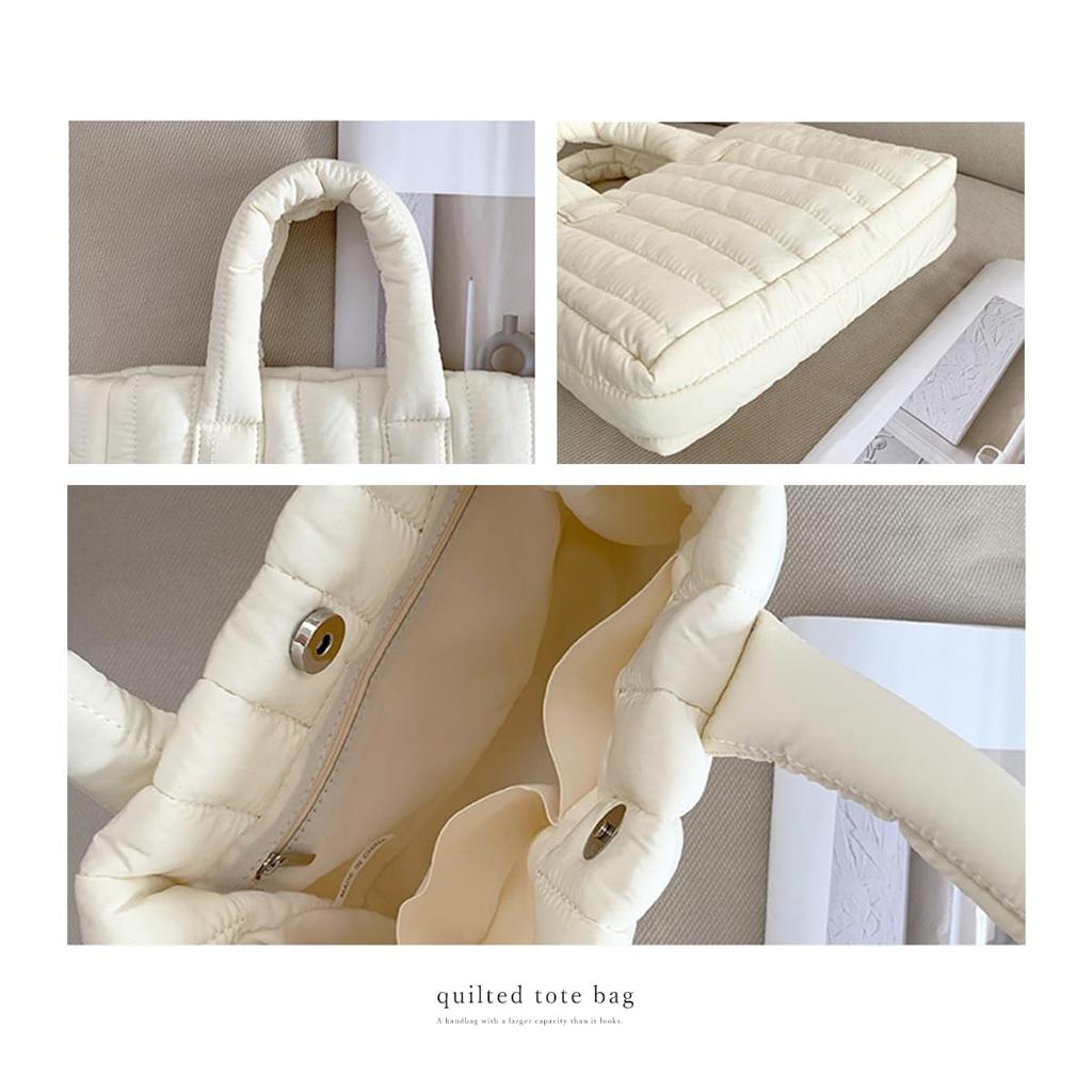 Gisele Stepp-Tragetasche, Mini-Tote, Großes Fassungsvermögen, Leicht, Kleine Nylon-Handtasche für Damen, Perfekt für den Arbeitsweg, die Schule oder als Nebenhandtasche,