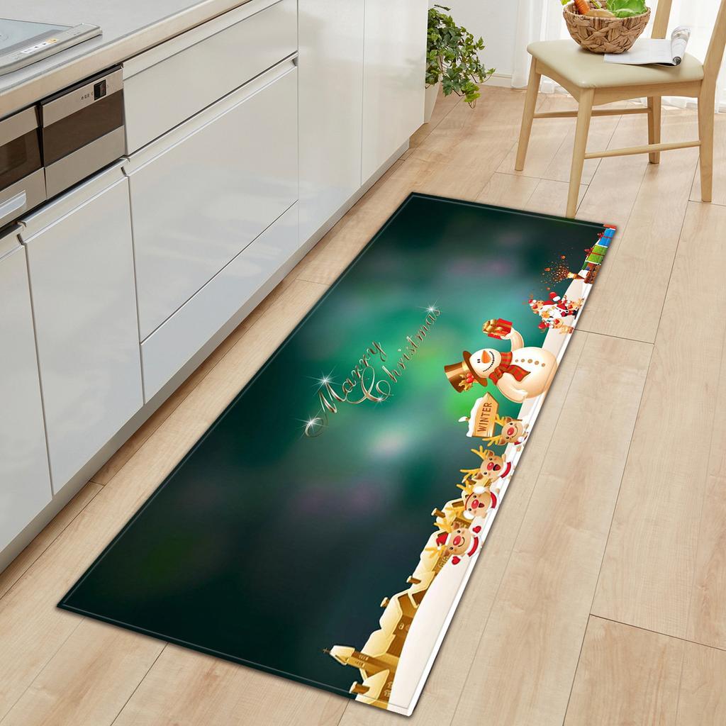 Christmas Kitchen Sand Carpet Doormat Long Floor Mat