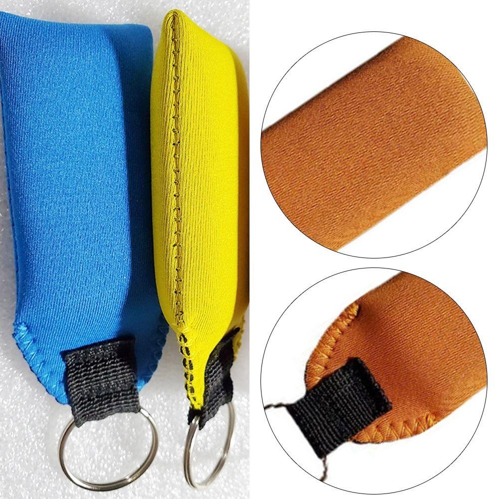 Colors Buoyancy Pendant for Swimming Float Key Ring Floating Keychain Buoyant Key Fob Boat Keychain