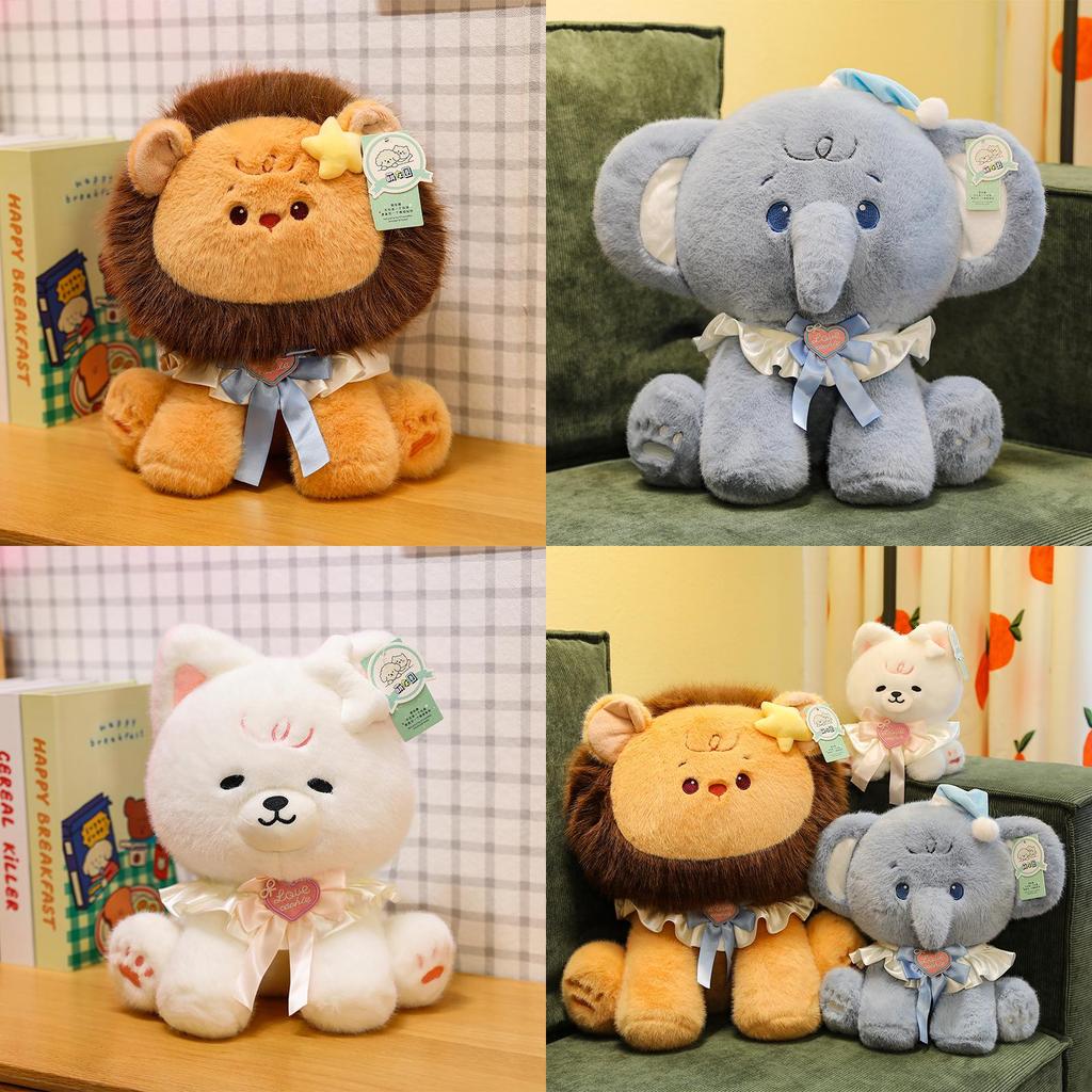 Circus Elephant Plush Toy Soft Cotton Sleeping Pillow For Girls And Kids