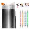 Nail Art Brush Set 20 Nail Art Painting Pen Pull Line Pen Light Therapy Pen Diamond Nail Art Tools Full Set