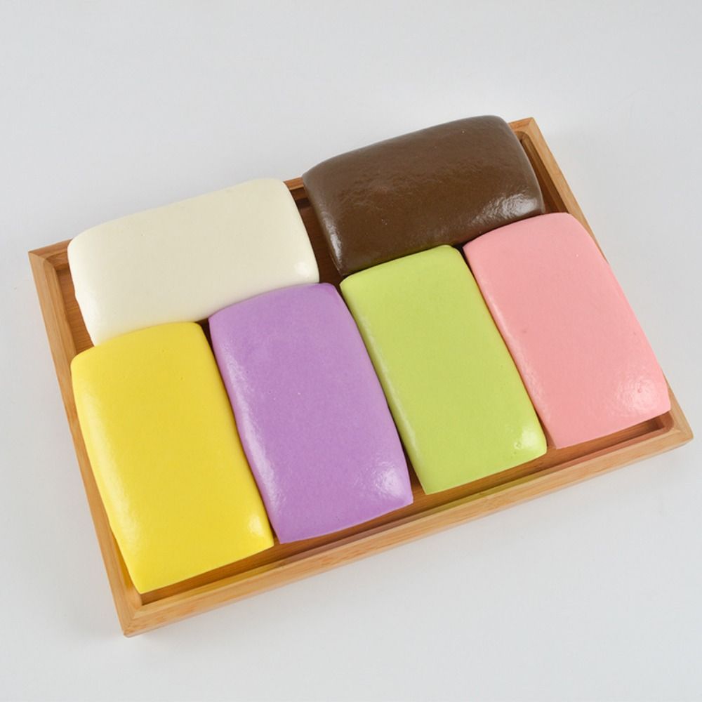 

PU Food Cake Multicolors Milk Cake High Quality Cake Bread Toast Simulated Cake Toy