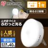 Iris Ohyama LED Sensor Light with Motion Battery-Operated Sensor, Multi-Type, BSL40MN-WV2