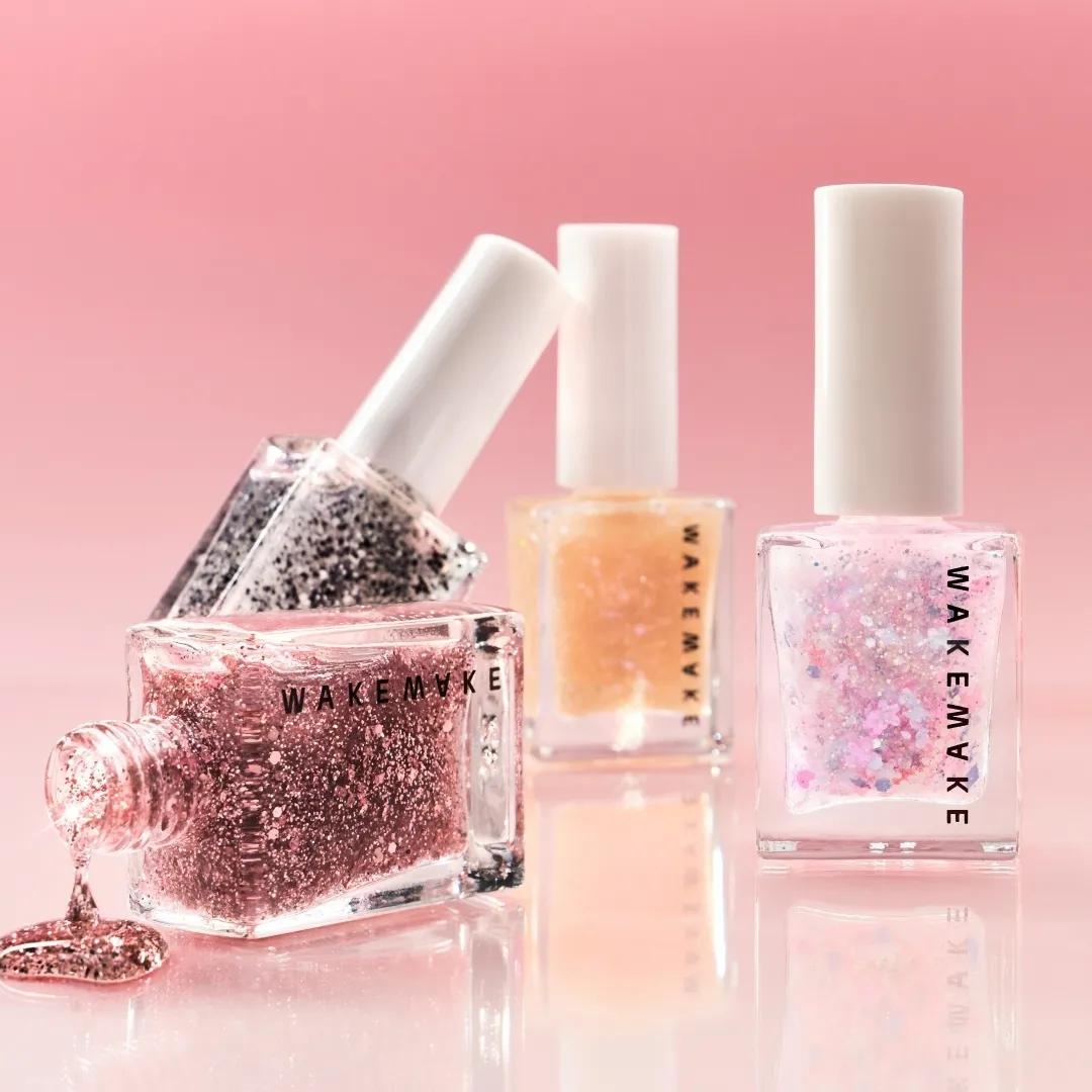 WAKE MAKE Nail Gun Glitter (9 Colors) 52 Rose Lit