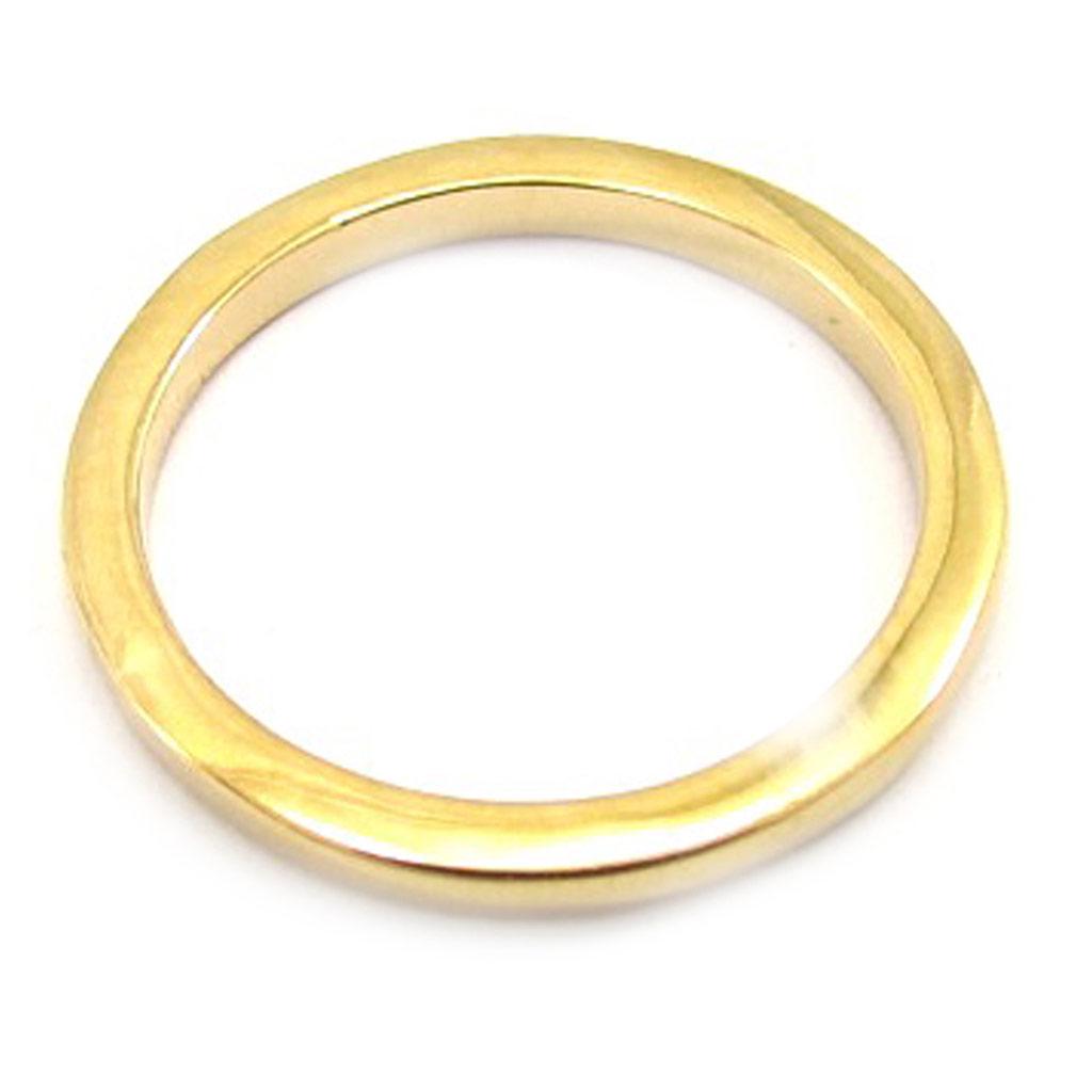 Wedding Band Gold Plated 'Lien d'Amour' Smooth - 2 Mm