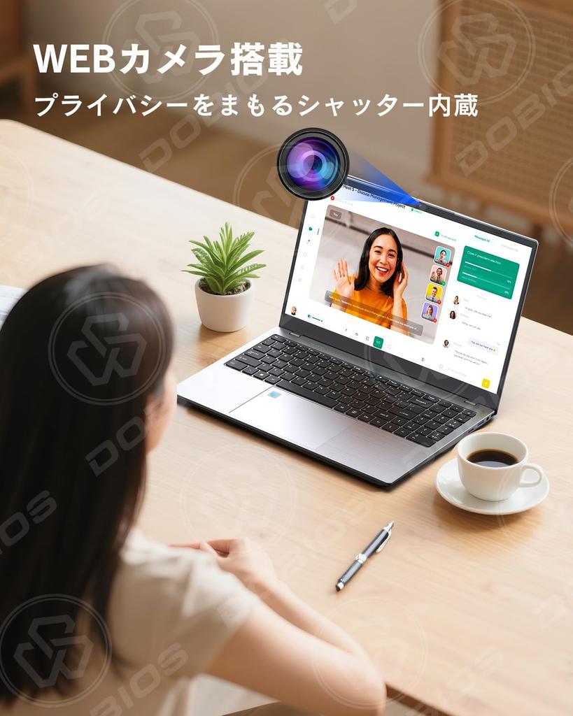 Dobios N95 1920x1080 IPS 13. Windows 11 s Office Slim USB Ideální pro online práci z domova a video 16GB DDR5 a 512GB NVMe SSD Laptop, 15,6palcový,
