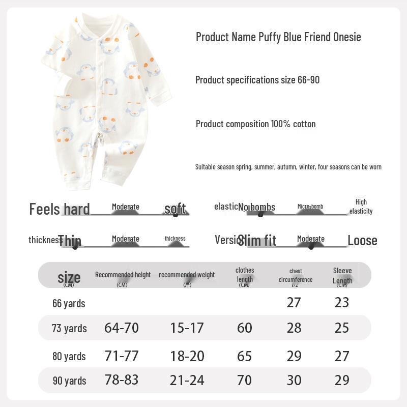 Baby-Strampler aus reiner Baumwolle Klasse A Neugeborenen-Onesie Schlafanzug